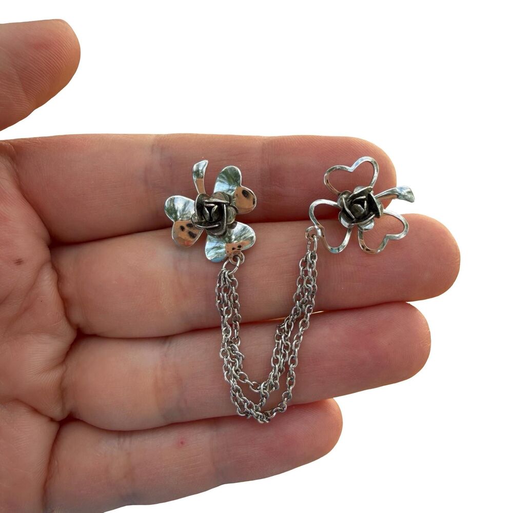 Vintage Clover Chatelaine Pins